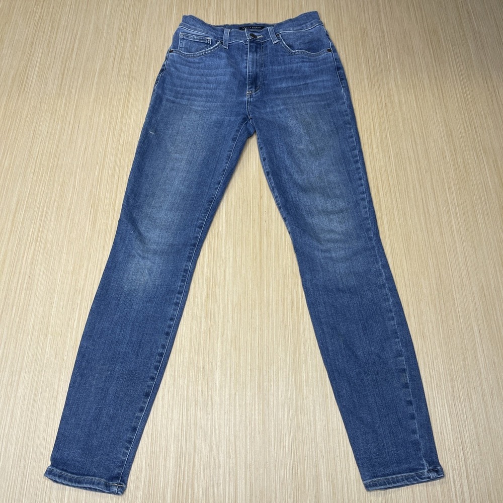 Lucky Brand Bridgette Skinny Jeans Womens 4 27R High Rise Medium Wash Blue